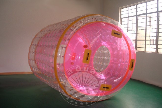禅城粉色系充气水上滚筒